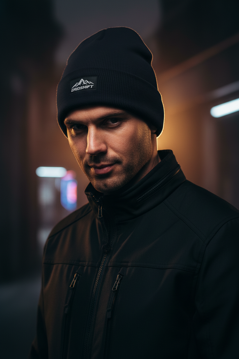 GRIDSHIFT Monogram Beanie